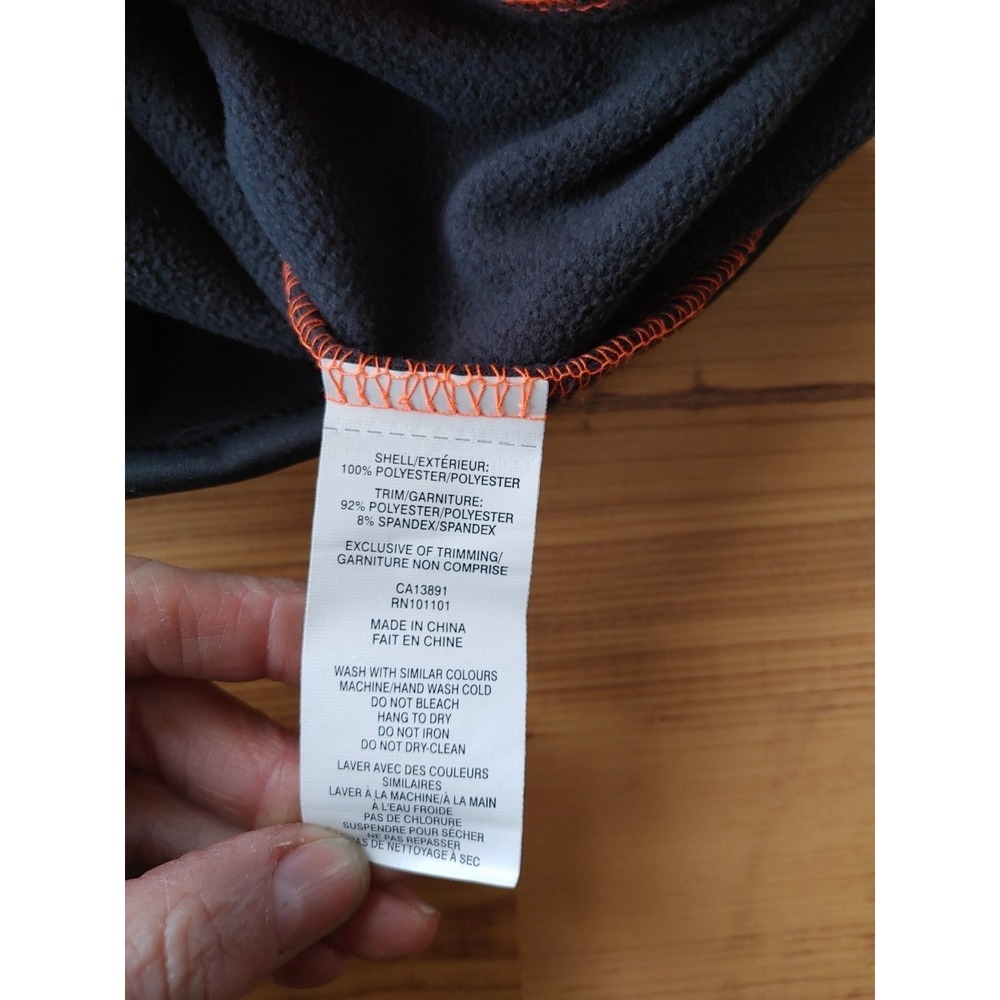 Running Room Fit Wear Men's Windbreaker Fleece Sz S Neon Orange - Picture 10 of 13
